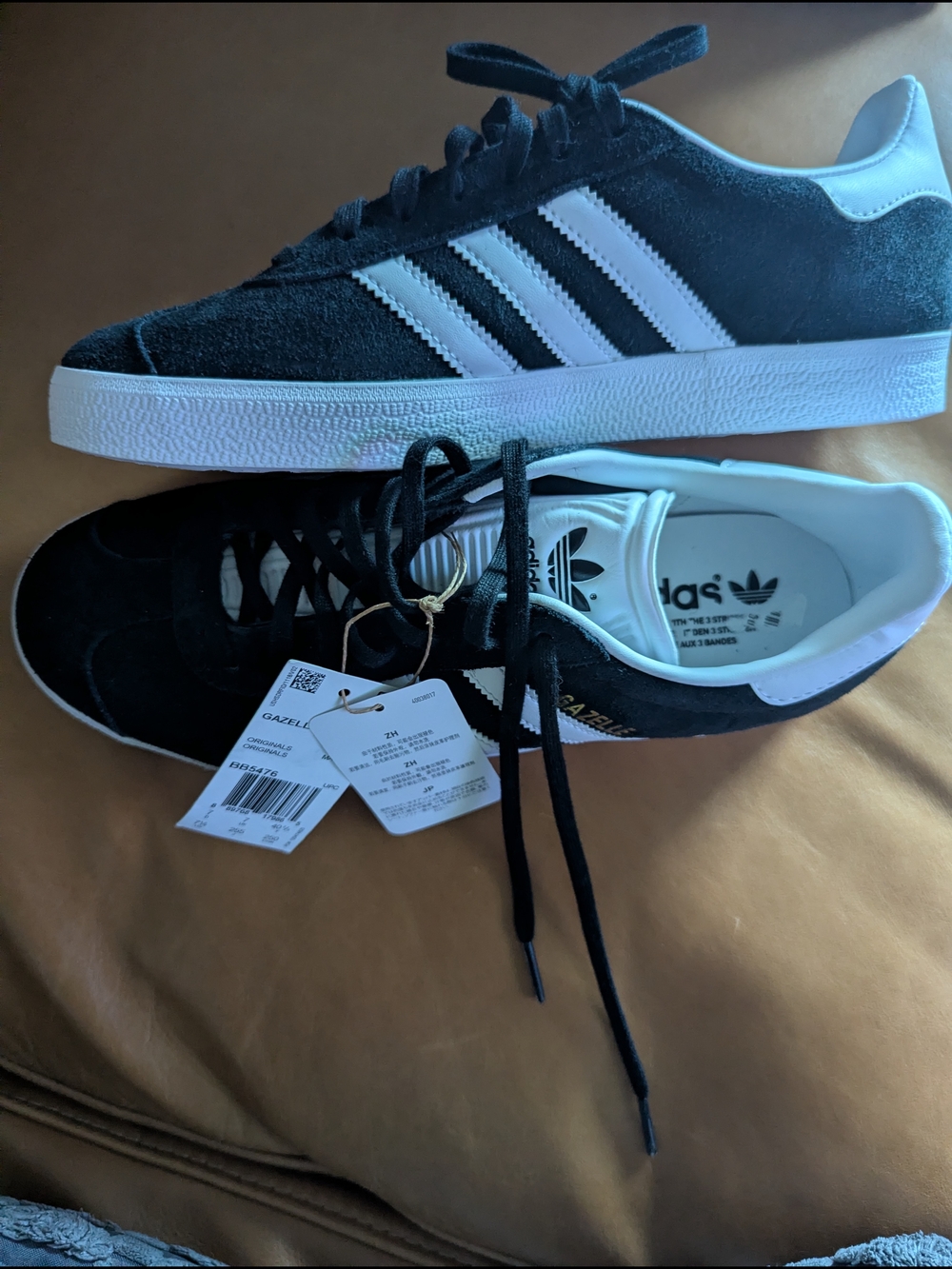 Adidas Originals Gazelle Black/White Sneakers